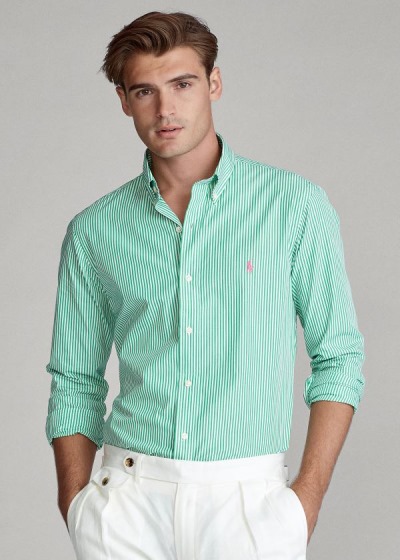 Men's Polo Ralph Lauren Classic Fit Striped Shirts | 436170XWV